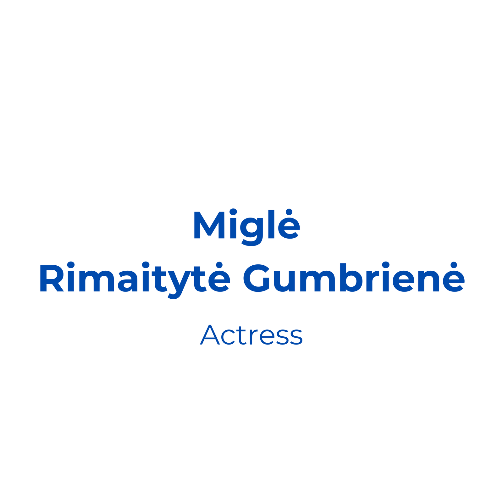 Logo de Miglė Rimaitytė Gumbrienė