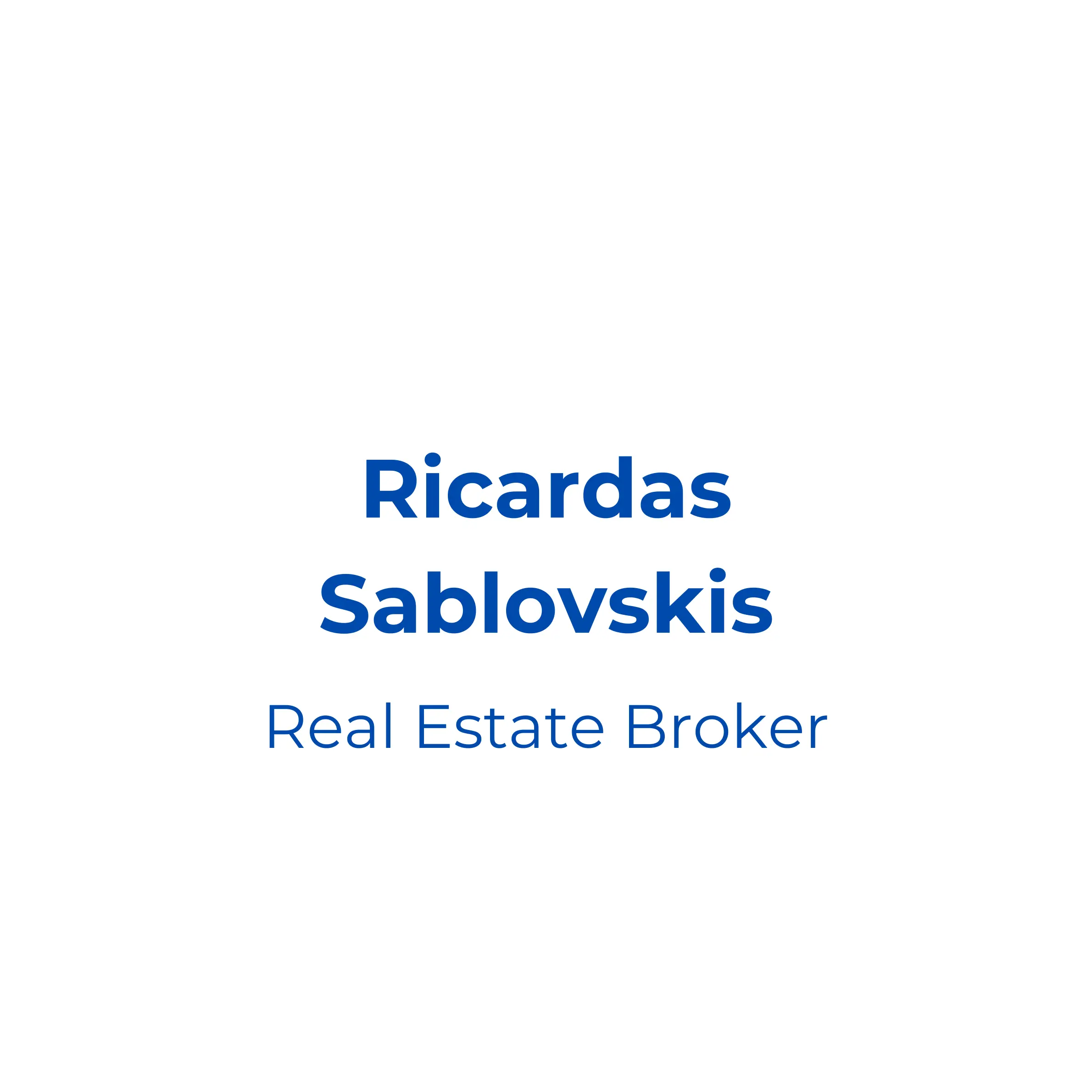 Logo de Ričardas Sablovskis