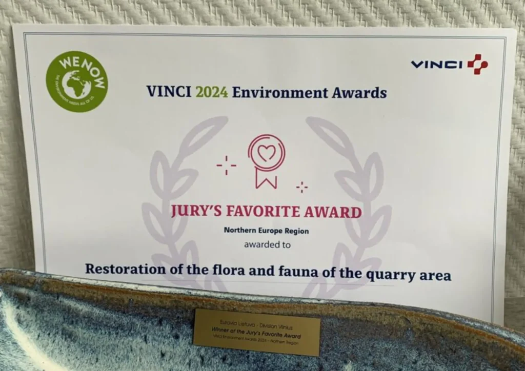 Illustration de l'article : Member News | Eurovia received VINCI Environmental Award