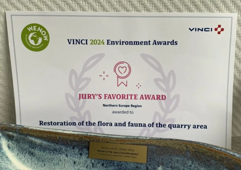 Illustration de l'article : Member News | Eurovia received VINCI Environmental Award