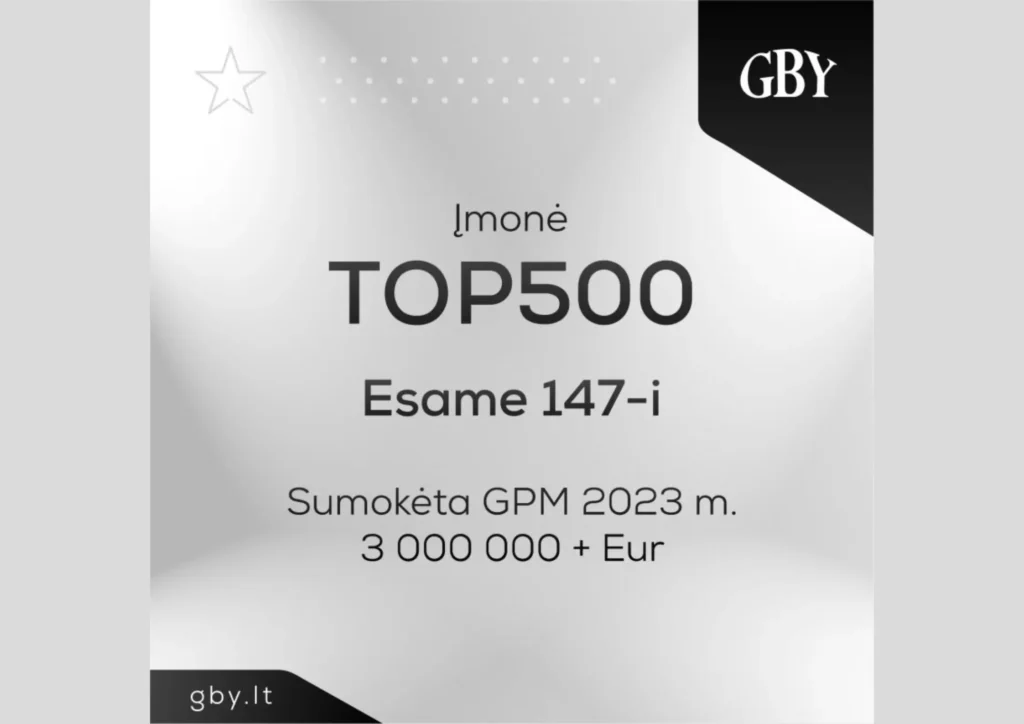 Illustration de l'article : Member News | GBY Group is one of the TOP 500 legal entities