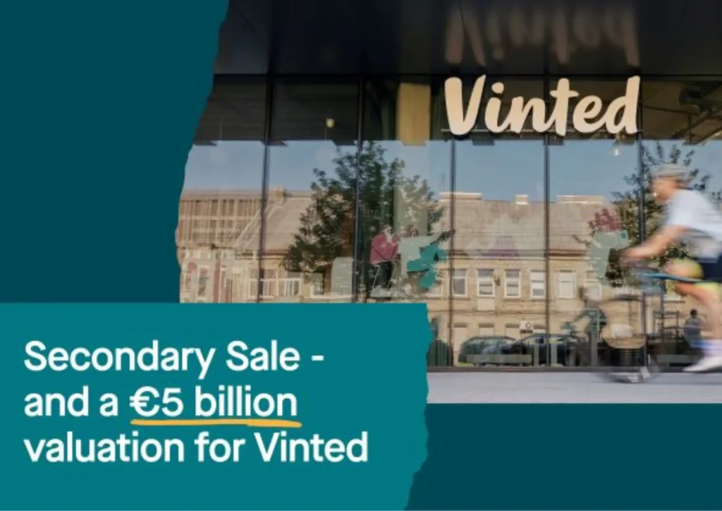 Illustration de l'article : Member News | Vinted have closed a secondary sale of €340 million at…