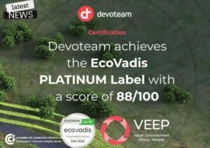 Illustration de l'article : Member News|Devoteam reaches EcoVadis PLATINUM Label…Again!