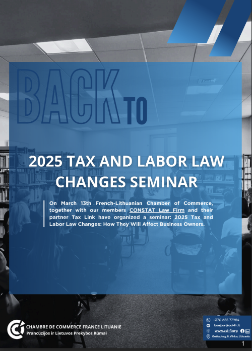 Cover of the 2025 Tax and Labor Law Changes Seminar outline