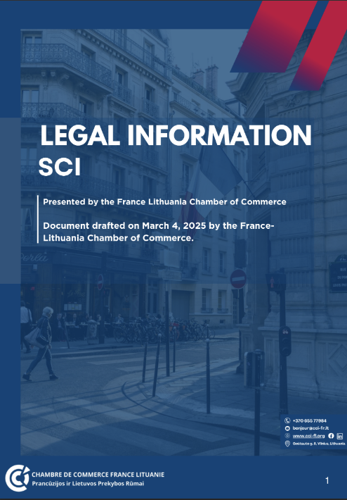 Cover of the SCI information documentation sheet, English version