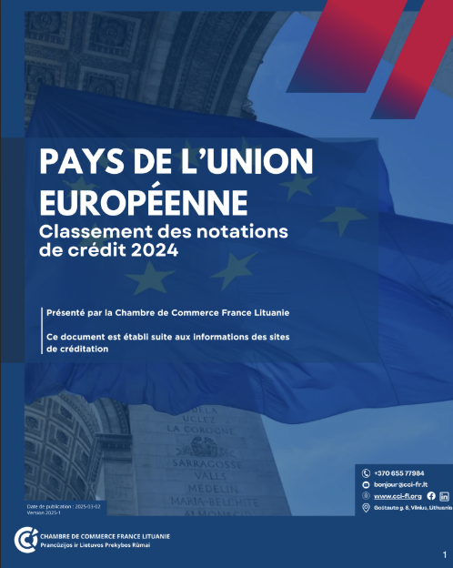 Couverture de la fiche Pays de l'Union européenne, classement des notations de crédit 2024