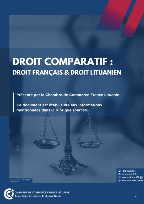 Couverture de la fiche Droit comparatif français et lituanien