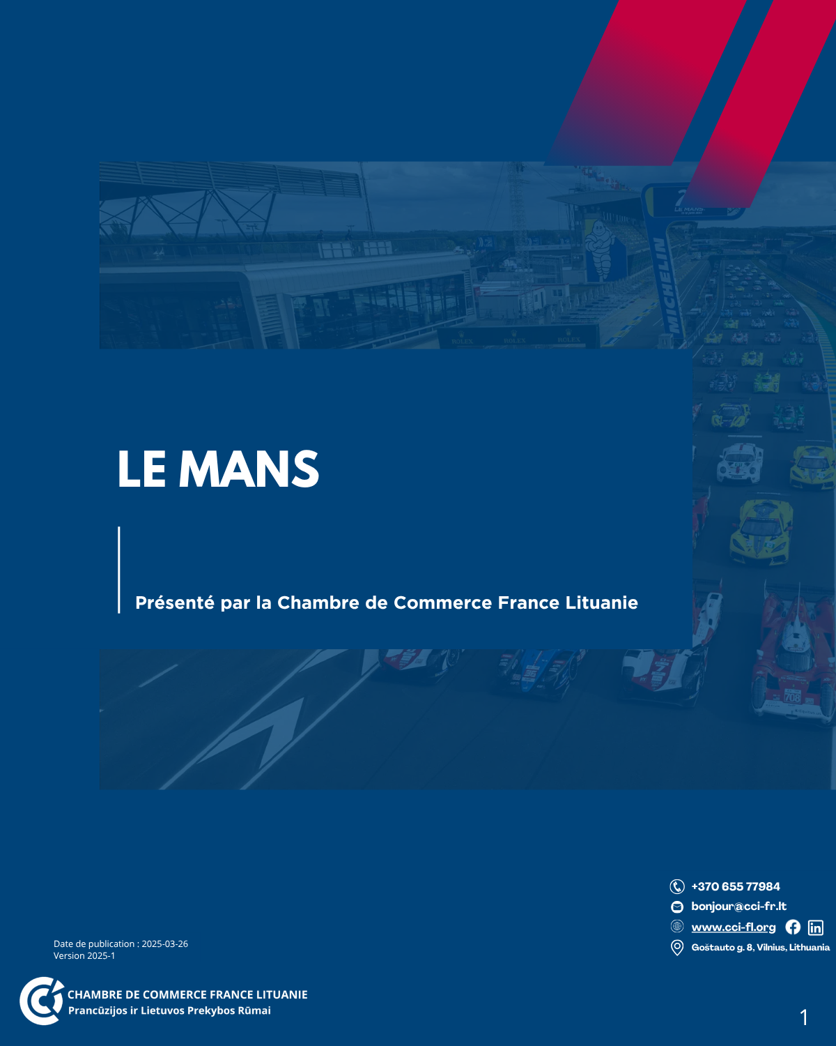 Visuel de la page consacrée au Mans