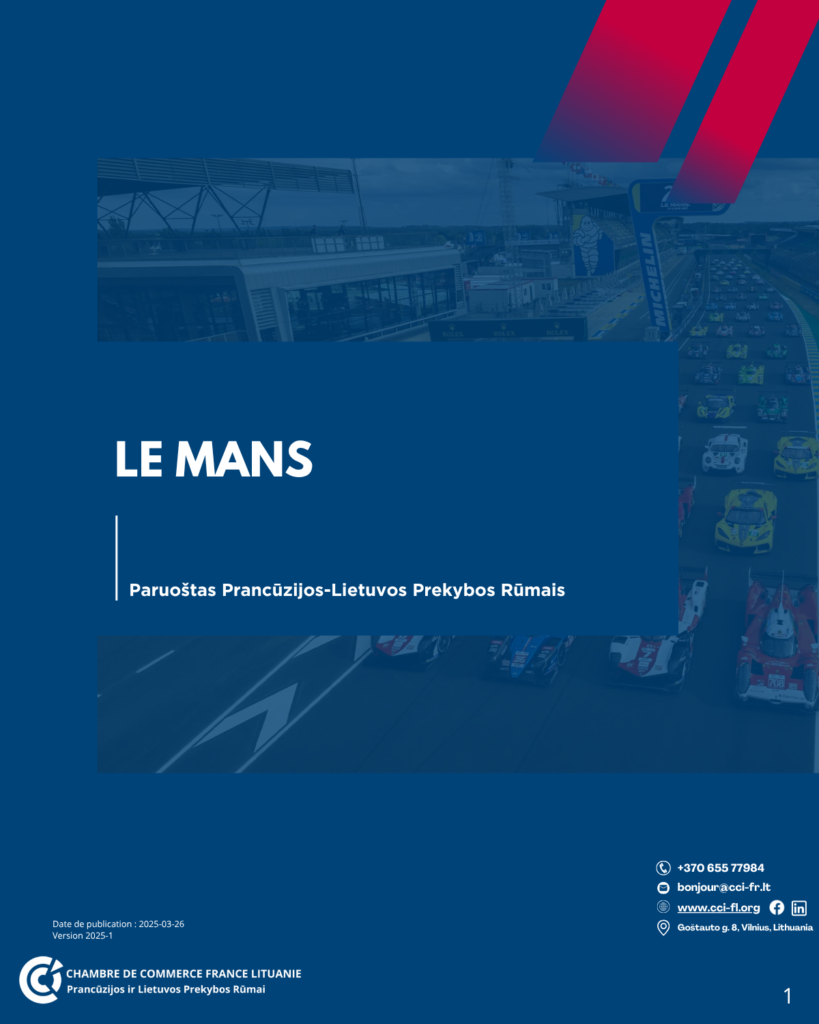 Le Mans dokumentacijos viršelis, lietuviška versija