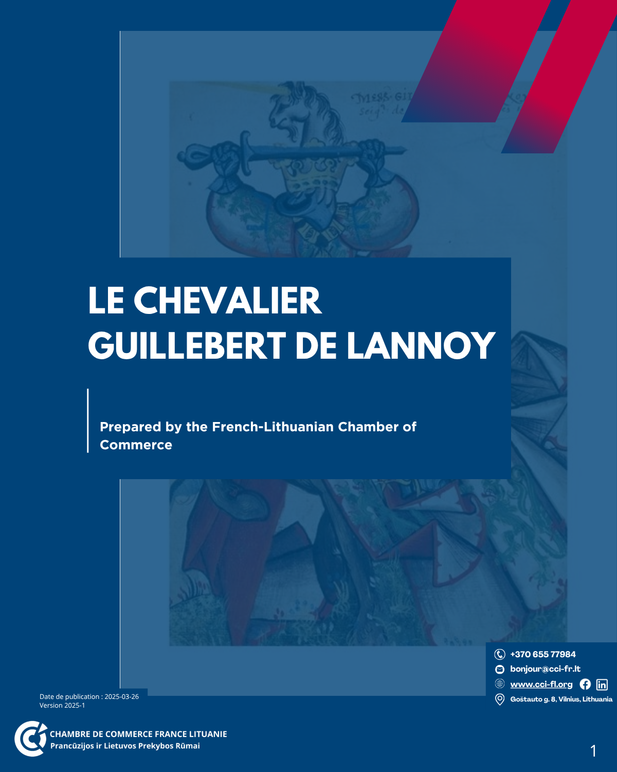 Cover of The Knight Guillebert de Lannoy documentation sheet