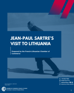 Visuel de la page sur la visite de Jean-Paul Sartre en Lituanie
