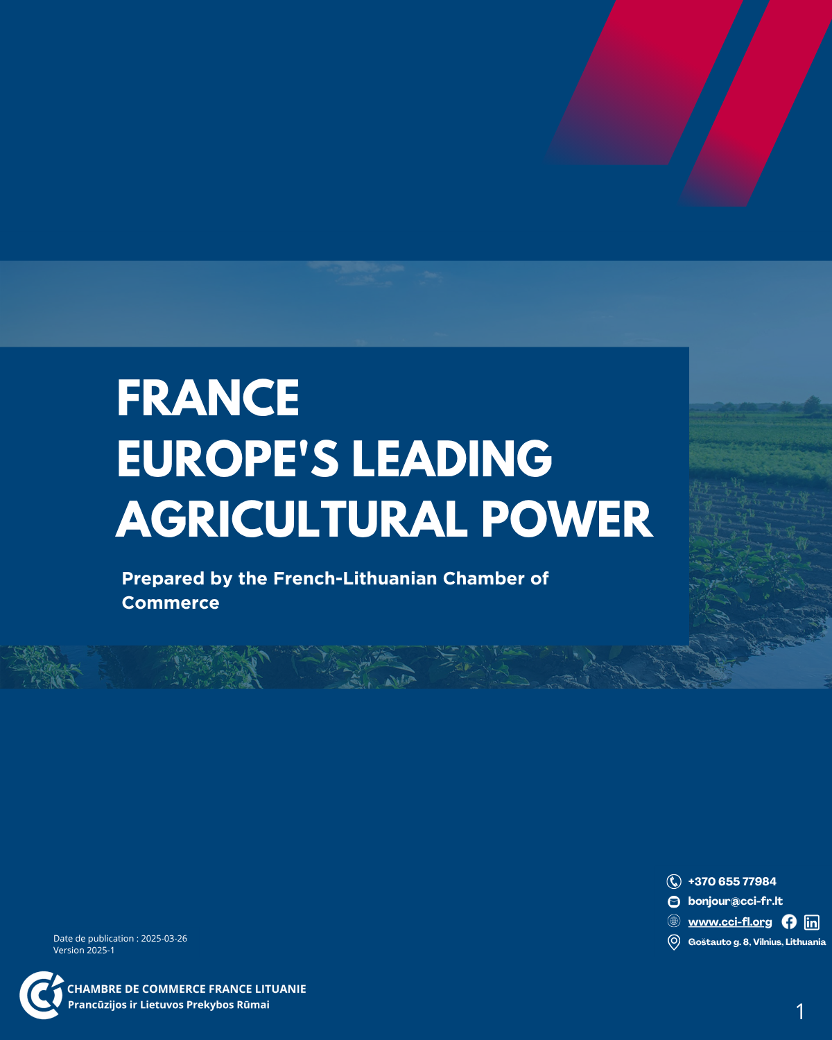 Visuel de la page sur la France, première puissance agricole européenne