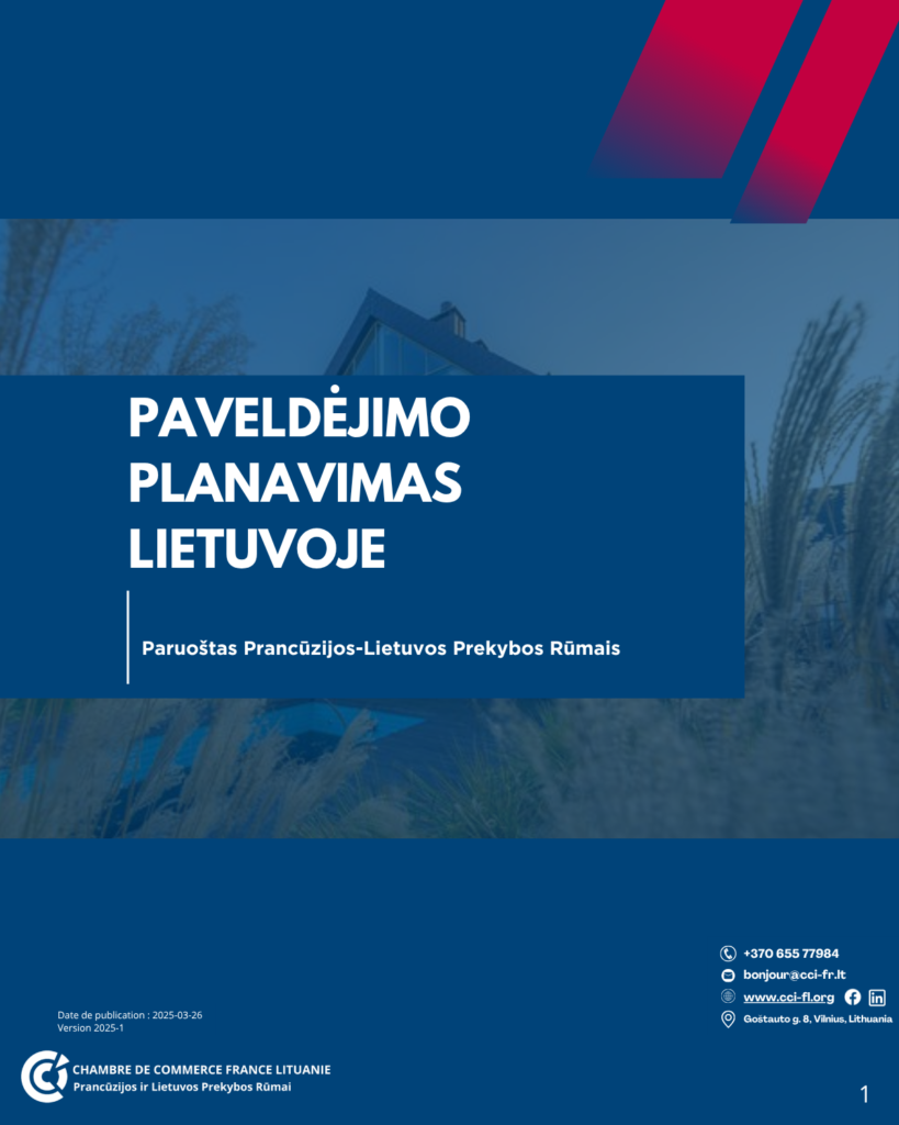 Visuel de la page sur la planification successorale en Lituanie