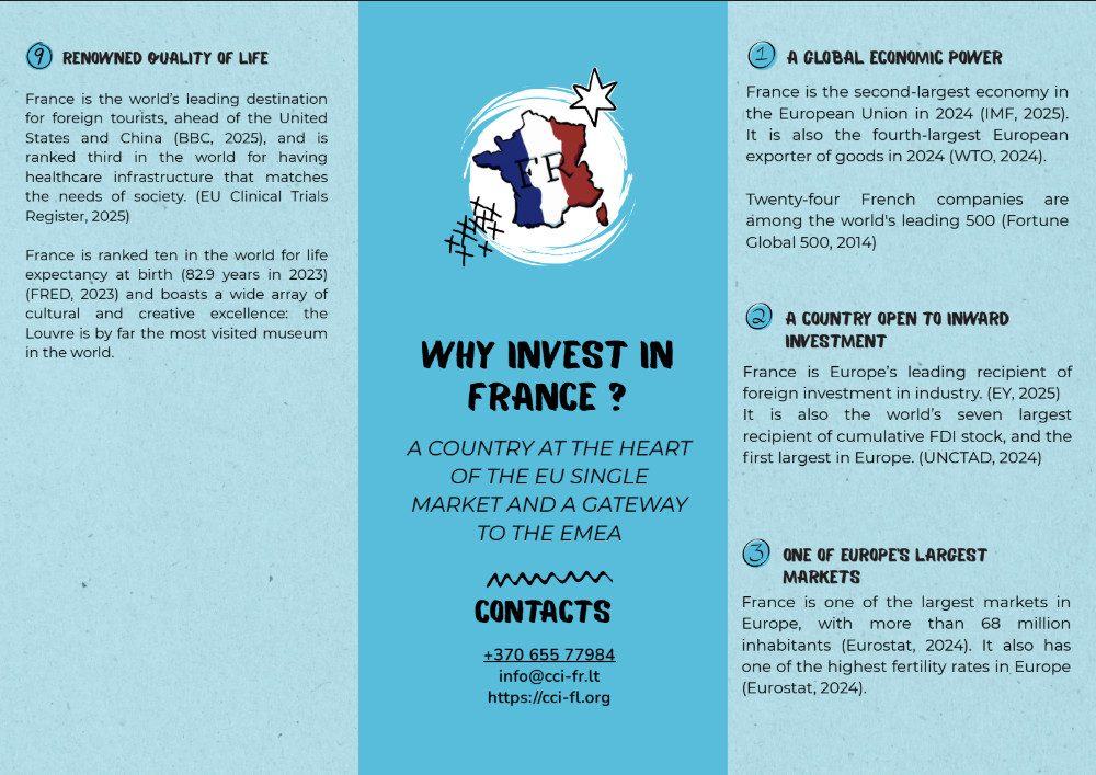 Cover of the Why Invest in France documentation sheet