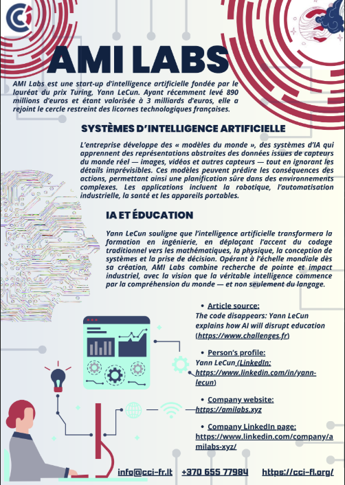 Visuel illustrant la présentation d'AMI Labs