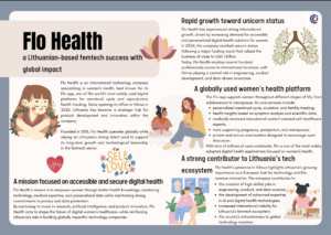 Visuel de la page sur la licorne lituanienne Flo Health