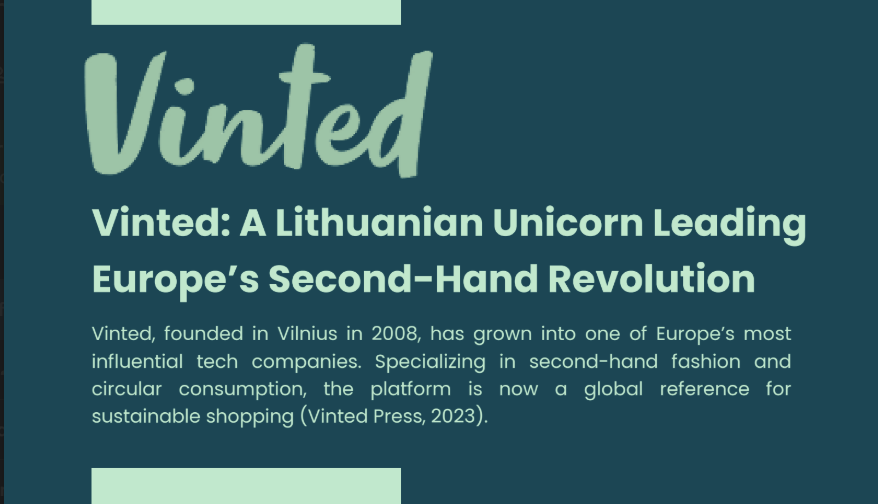 Visuel de la page sur la licorne lituanienne Vinted